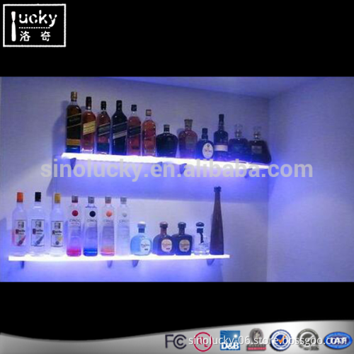 Edge Lit Acrylic Light Bar Shelves